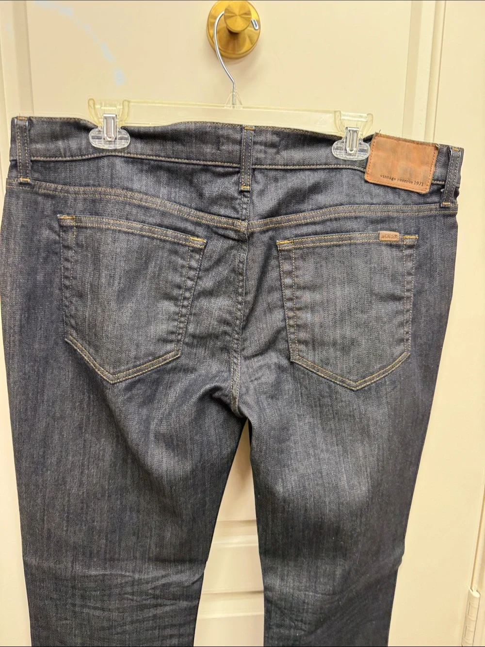 PAIGE Men's Navy Relaxed Straight Jeans